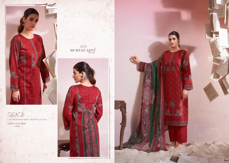 Gulnaaz Cambric by Mumtaz Cotton Digital Printed Dress Material